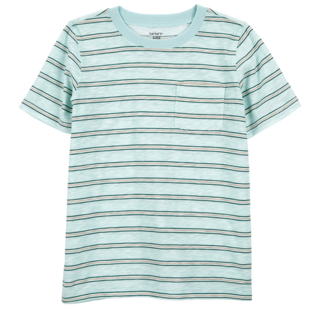Carter’s Boys Narrow Stripes Short Sleeve Pocket Tee Shirt